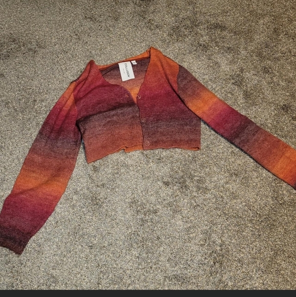 NEW without tags Collusion Bralette and cardigan Knit set - Picture 4 of 6